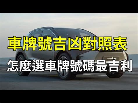 車 五行|車牌吉凶一目瞭然